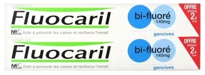 Fluocaril Pastă de dinți pentru gingii cu dublă fluorizare 145 mg, pachet de 2 x 75 ml — preț și oferte