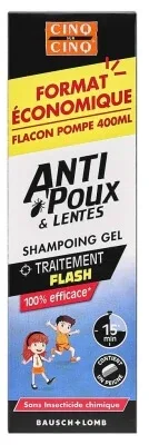 Cinq sur Cinq Șampon gel împotriva păduchilor și a lendurilor 400 ml — preț și oferte