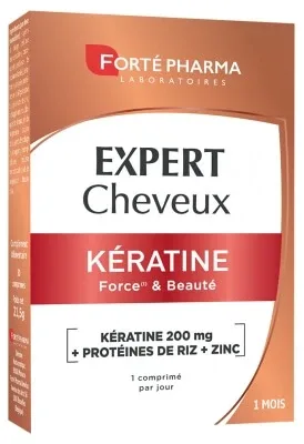 Forté Pharma Expert pentru păr cu keratină, 30 de comprimate — preț și oferte