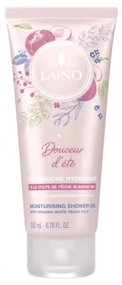 Laino Gel de duș hidratant „Douceur d’Été” cu pulpă de piersică albă, 200 ml — preț și oferte