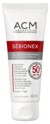 Laboratoire ACM Sébionex Gel solar matifiant SPF50+ 40 ml