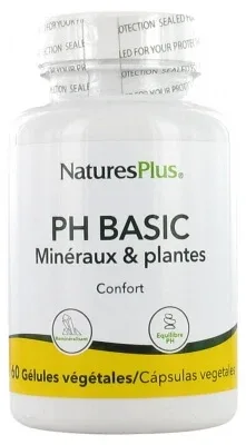 Natures Plus PH Basic Minerale și plante 60 de capsule vegetale — preț și oferte