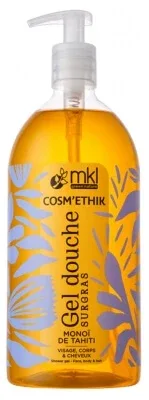 MKL Green Nature Cosm'Ethik Gel de duș hidratant cu Monoï de Tahiti, 1 litru