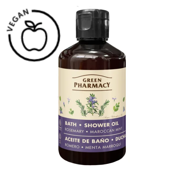 Ulei de baie si dus Rozmarin si Menta Marocana, Green Pharmacy | 250 ml GREEN PHARMACY INFINITY — preț și oferte
