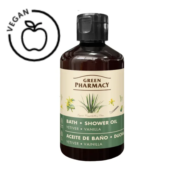 Ulei de baie si dus Vetiver si Vanilie, Green Pharmacy | 250 ml GREEN PHARMACY INFINITY — preț și oferte
