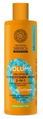 Natura Siberica Oblepikha Balsam pentru volum și mască cu colagen 2 în 1, 400 ml — preț și oferte