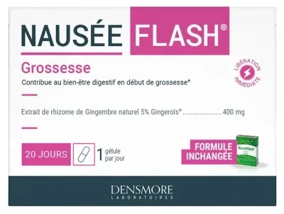 Densmore Flash pentru greață în timpul sarcinii, 20 de capsule — preț și oferte