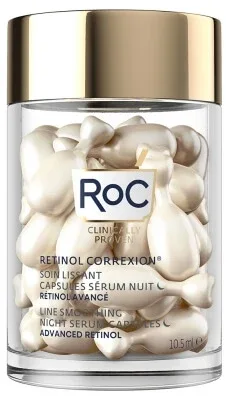 RoC Retinol Correxion Tratament de netezire, ser de noapte în capsule, 30 de capsule biodegradabile — preț și oferte