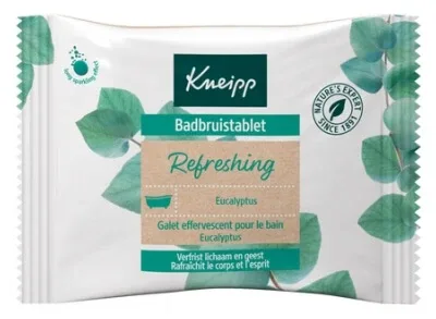 Kneipp Refreshing – Pastilă efervescentă pentru baie cu eucalipt – 1 pastilă — preț și oferte