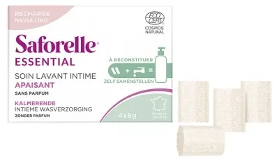 Saforelle Produs de igienă intimă calmant, set de reumplere, rezerve: 4 bastonașe — preț și oferte