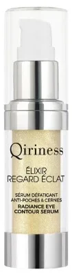 Qiriness Elixir pentru ochi strălucitor – Ser revigorant împotriva pungilor și cearcănelor, 15 ml — preț și oferte