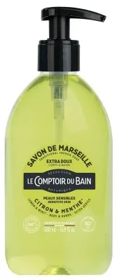 Le Comptoir du Bain – Săpun de Marsilia cu aromă de lămâie și mentă, 500 ml — preț și oferte