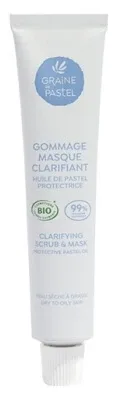 Graine de pastel - Exfoliant și mască clarificatoare bio, 50 ml — preț și oferte