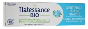 Natessance Pastă de dinți pentru o respirație proaspătă, ecologică, 75 ml
