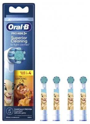 Oral-B Pro Kids 3+ Disney – de la 3 ani în sus – 4 capete de periuță de schimb — preț și oferte