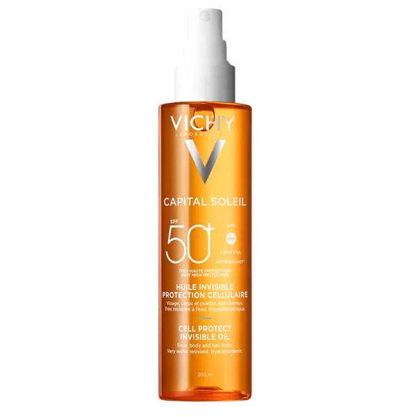 Ulei invizibil cu protectie solara SPF50+ Cell Protect, Capital Soleil, Vichy | 200 ml — preț și oferte