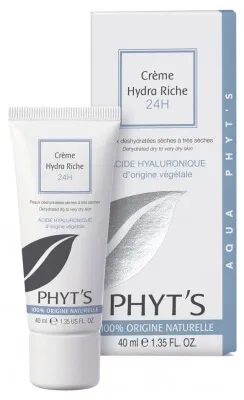 Phyt's Aqua Phyt's Cremă hidratantă bogată 24 ore, bio, 40 ml — preț și oferte