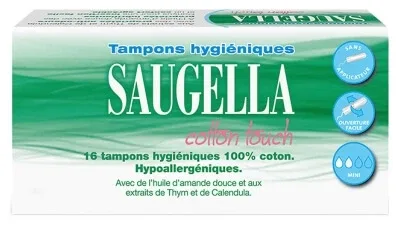 Saugella Cotton Touch 16 tampoane igienice mini — preț și oferte