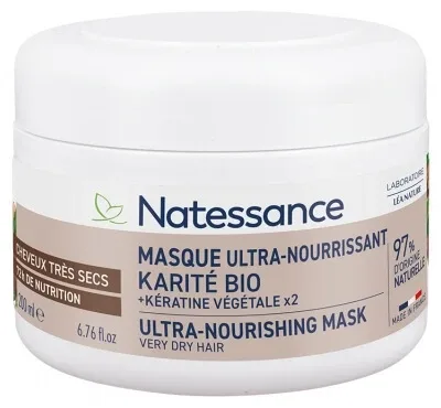 Natessance Mască ultra-hrănitoare cu unt de shea și keratină vegetală 200 ml — preț și oferte