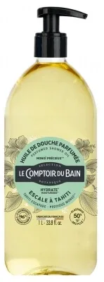 Le Comptoir du Bain – Ulei de duș parfumat „Escale à Tahiti” 1 L — preț și oferte