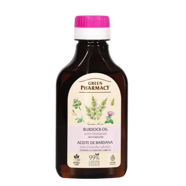 Ulei pentru scalp impotriva caderii parului cu Coada Calului, Green Pharmacy | 100 ml GREEN PHARMACY INFINITY — preț și oferte