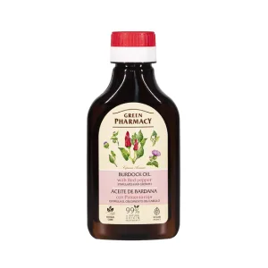 Ulei pentru scalp pentru cresterea parului cu Brusture si Ardei Iute, Green Pharmacy | 100 ml