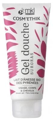 MKL Green Nature Cosm'Ethik Gel de duș hrănitor cu lapte de măgăriță organic din Pirinei 200 ml — preț și oferte