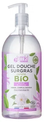 MKL Green Nature Gel de duș hrănitor cu flori albe, organic, 1 L — preț și oferte