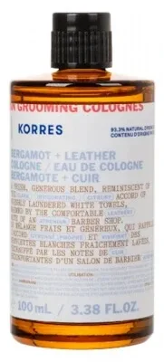 Korres Athenian Grooming Apă de colonie cu bergamotă și piele 100 ml