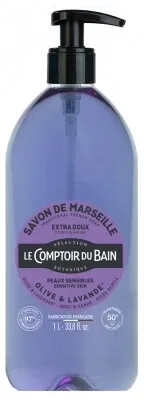 Le Comptoir du Bain – Săpun de Marsilia cu măsline și lavandă, 1 L