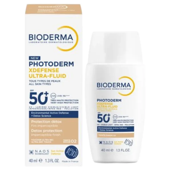 Ultra-Fluid nuantator SPF 50+ Shade 02 Photoderm Xdefense, Bioderma | 40 ml LAB.DERM.BIODERMA — preț și oferte
