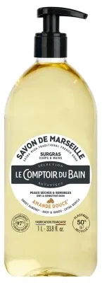 Le Comptoir du Bain – Săpun de Marsilia sugras cu migdale dulci, 1 L