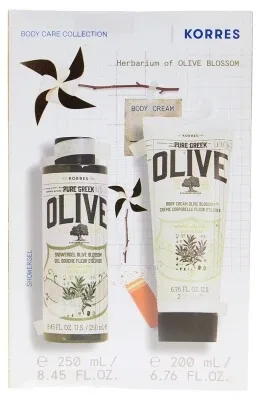 Korres Gel de duș cu măsline și floare de măslin 250 ml + Lapte de corp 200 ml — preț și oferte
