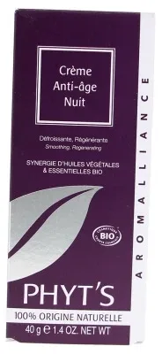 Phyt's Aromalliance Cremă de noapte anti-îmbătrânire bio 40 g