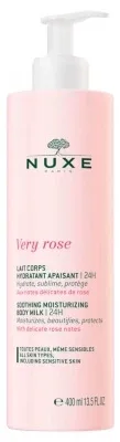 Nuxe Very Rose – Lapte hidratant și calmant pentru corp, 400 ml