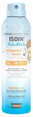 Isdin Fotoprotector Pediatrics Spray transparent pentru pielea umedă SPF50 250 ml Isdinceutics De — preț și oferte