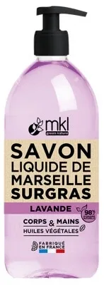 MKL Green Nature Săpun lichid de Marsilia, cu conținut ridicat de uleiuri, cu aromă de lavandă, 1 L