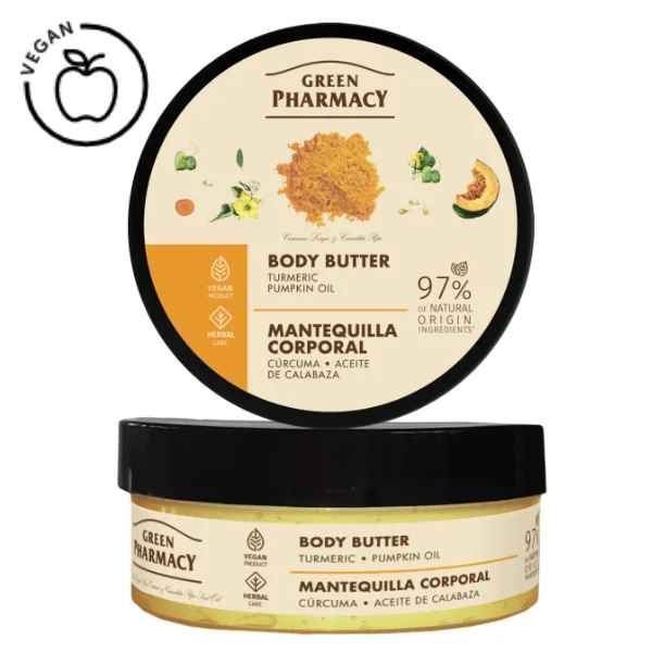 Unt de corp Turmeric si Ulei de Dovleac, Green Pharmacy | 200 ml GREEN PHARMACY INFINITY — preț și oferte