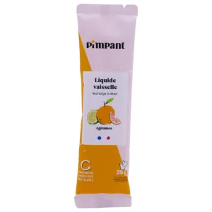 PIMPANT REZERVĂ DE LICHID DE SPĂLAT VASE CU AROMĂ DE CITRICE 25G