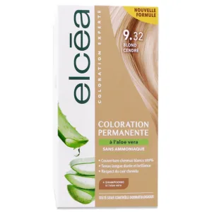 ELCEA VOPSEA PERMANENTĂ CU ALOE VERA, BLOND CENUȘIU Nr. 9.32