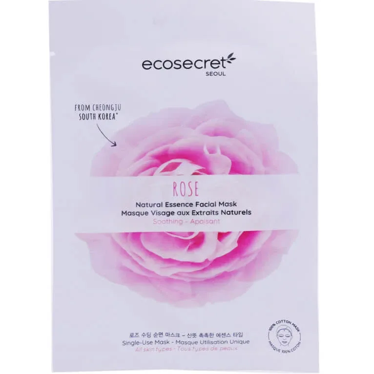 ECOSECRET ROSE MASCĂ DIN BUMBAC 20 ML — preț și oferte