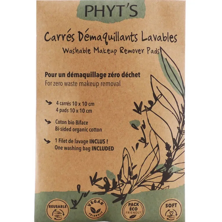 PHYT'S PĂTRIȚE DEMACHIAJ SPĂLABILE, 4 PĂTRIȚE DE 10X10 CM — preț și oferte