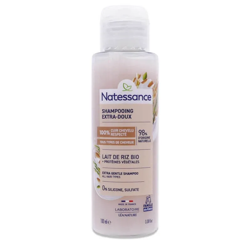 NATESSANCE ȘAMPON EXTRA DELICAT CU LAPTE DE OREZ ECOLOGIC 100 ML — preț și oferte
