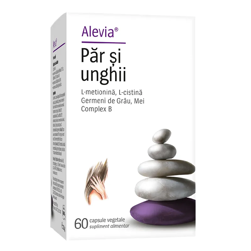 Par si unghii, 60 capsule vegetale, Alevia — preț și oferte