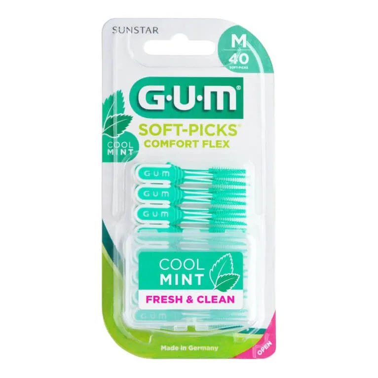 GUM SOFT-PICKS MĂRIME X 40 MENTĂ RĂCORITOARE Nr. 670 — preț și oferte