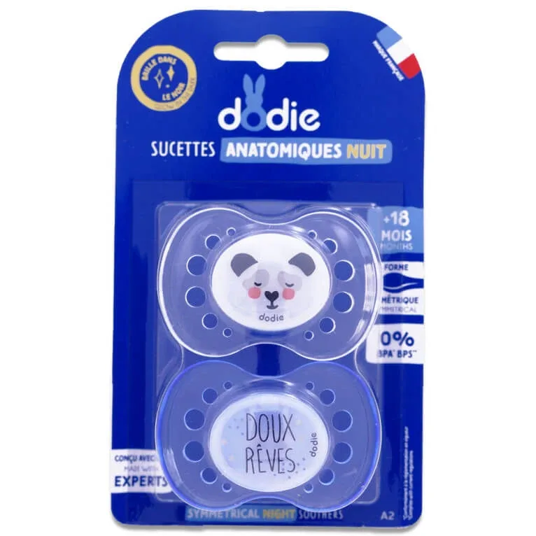 DODIE SUZETE ANATOMICE DE NOAPTE LUMINOASE +18 LUNI, SET DE 2 — preț și oferte