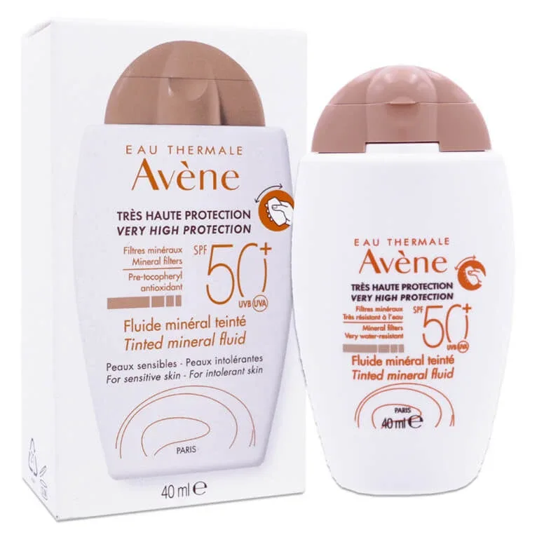 AVENE FLUID MINERAL CU CULOARE SPF50+ 40 ml — preț și oferte