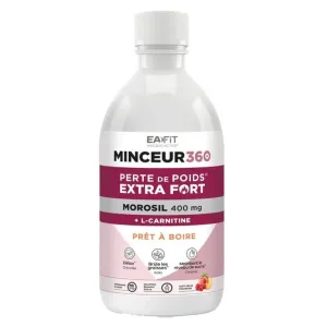 EAFIT MINCEUR 360 – PRODUS PENTRU SLĂBIRE EXTRA PUTERNIC, CU AROMĂ DE PIERSICĂ ȘI ZMEURĂ, 500 ML