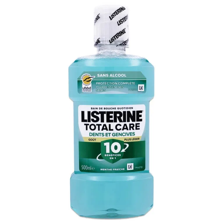 LISTERINE APĂ DE GURĂ TOTAL CARE DINȚI ȘI GINGII, FORMULĂ MAI UȘOARĂ, 500 ML — preț și oferte