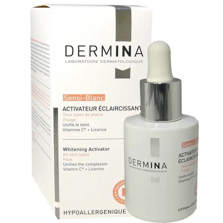 DERMINA ACTIVATOR DE LUMINARE SENSI-BLANC 30 ml — preț și oferte